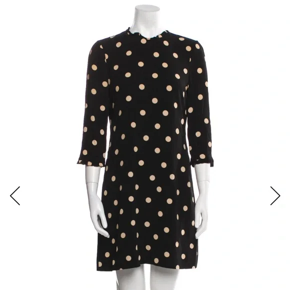 kate spade black polka dot dress, size 4 / small - Picture 1 of 7